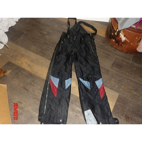 Stryke‎ By Spyder Insulated Ski Snow Bib Pants Black Overalls Men's Size L - Picture 1 of 10